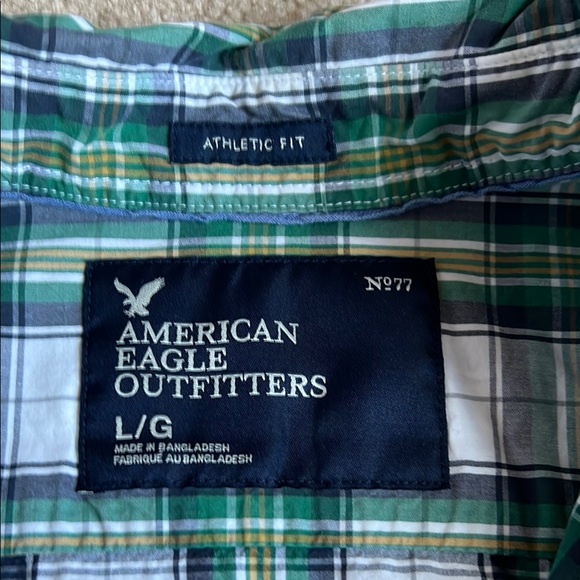 Green Plaid Men's Shirt - Picture 2 of 3